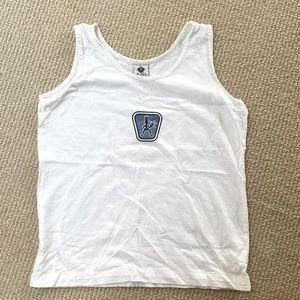 Vintage Balle de Match White Tennis Tank